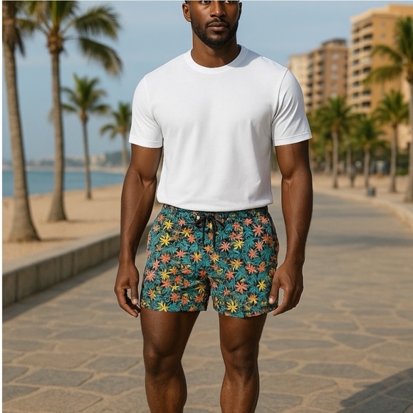 Chubbies Floral Shorts Lounge Wear Size Large 7” Floral Print Shorts - Picture 1 of 8